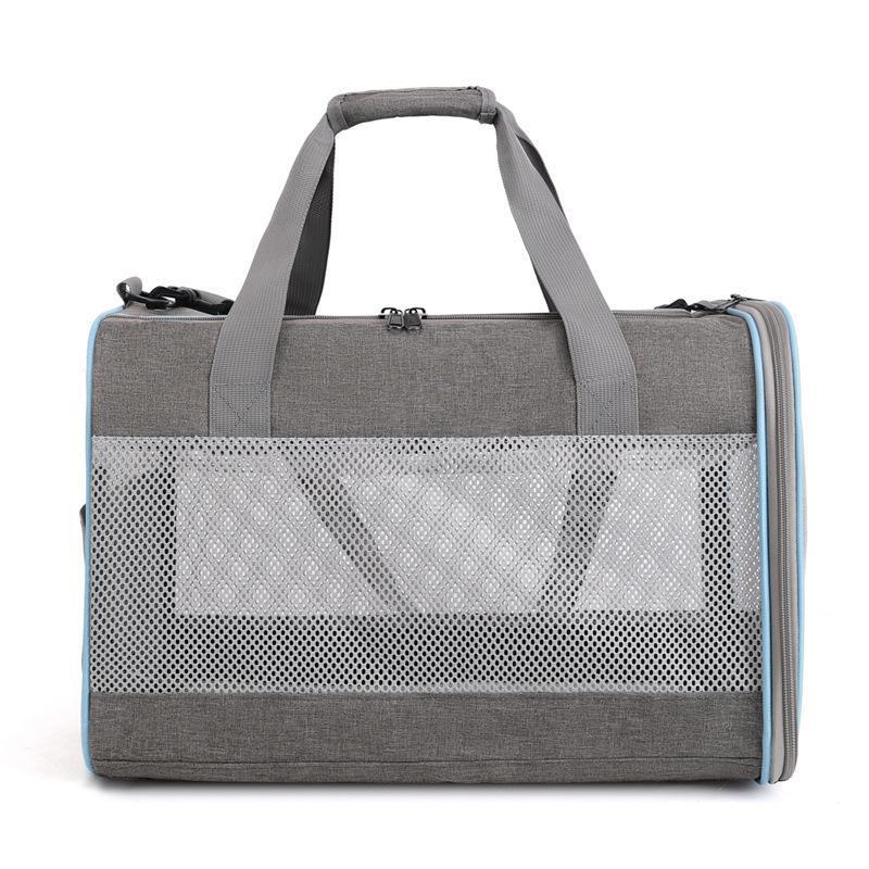 Nuovo, con più scomparti, pieghevole, borsa per gatti portatile per uscite, grande capacità, zaino a tracolla per animali domestici_voghion.com