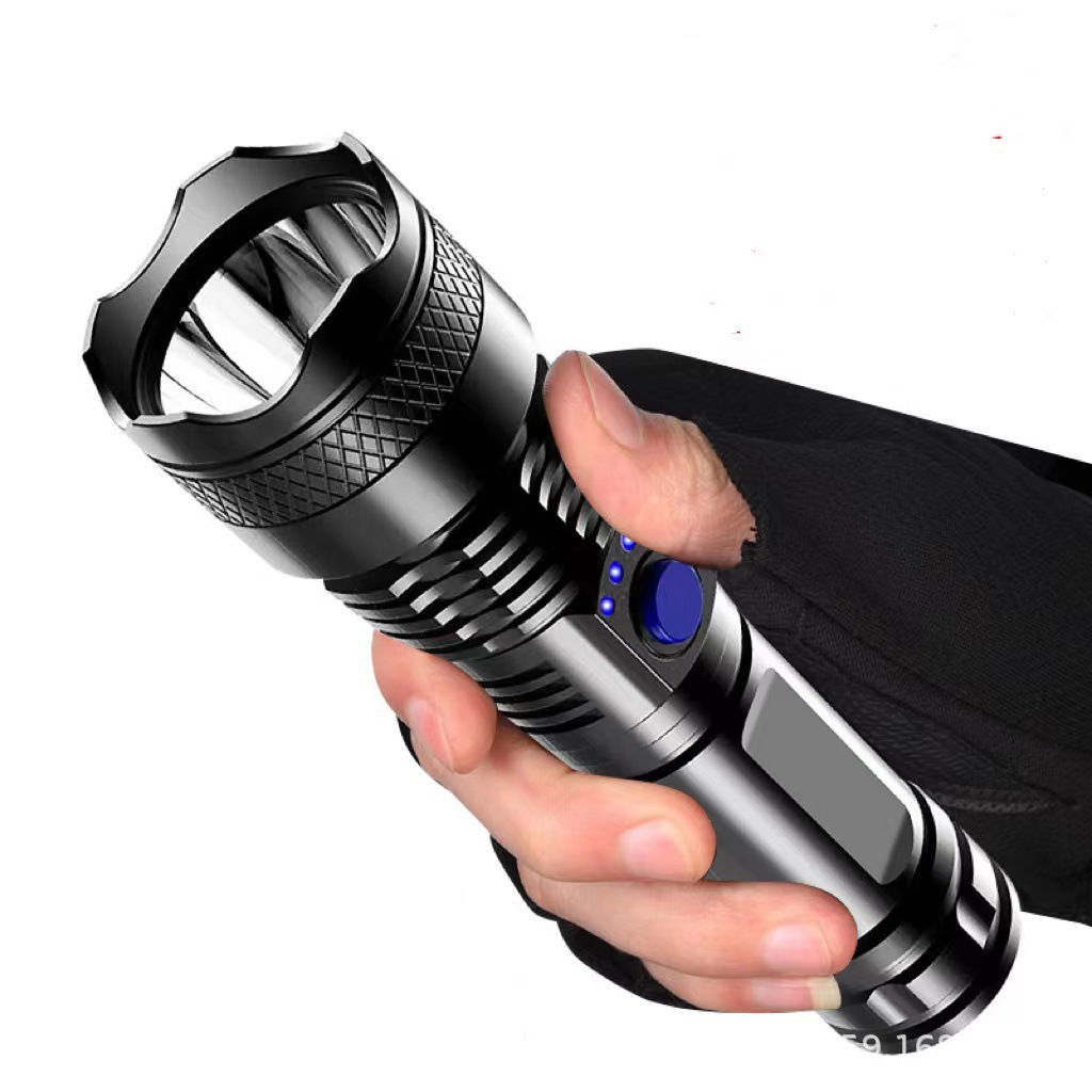 Sl23039-plastic flashlight-usb charging cable
