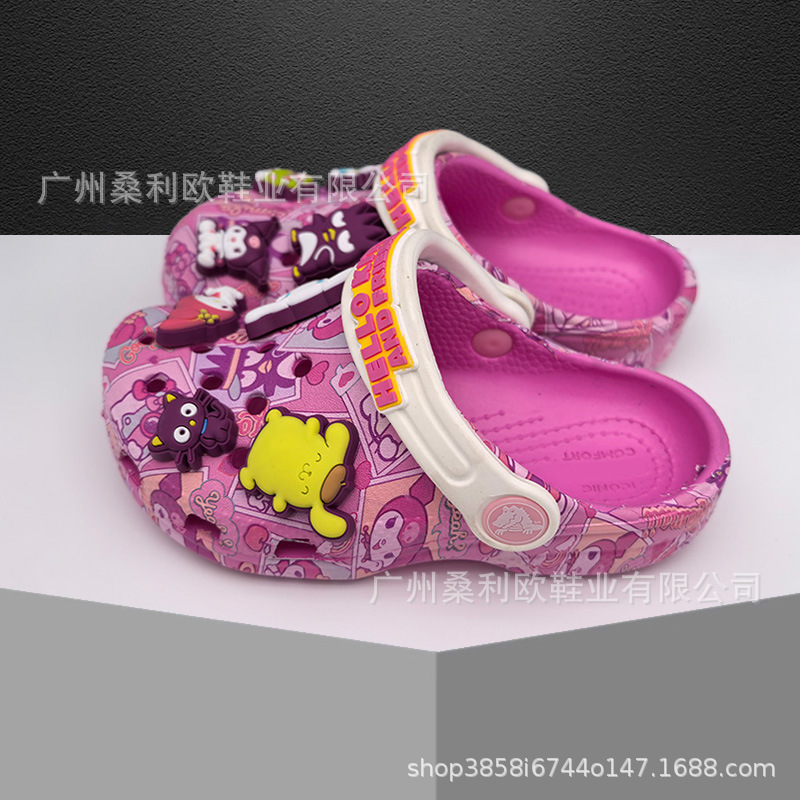 Cross Moe Lubi Star Zapatos con agujeros para niños Sandalias antideslizantes Zapatillas Baotou para niños Zapatos de playa para niñas al por mayor