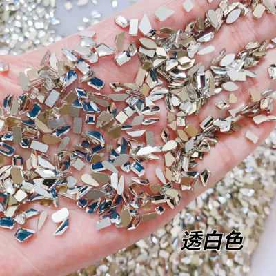 Dırnaq bəzəkləri size Maillard Flat Shaped Diamond - 100-white-small-flat-diamonds
