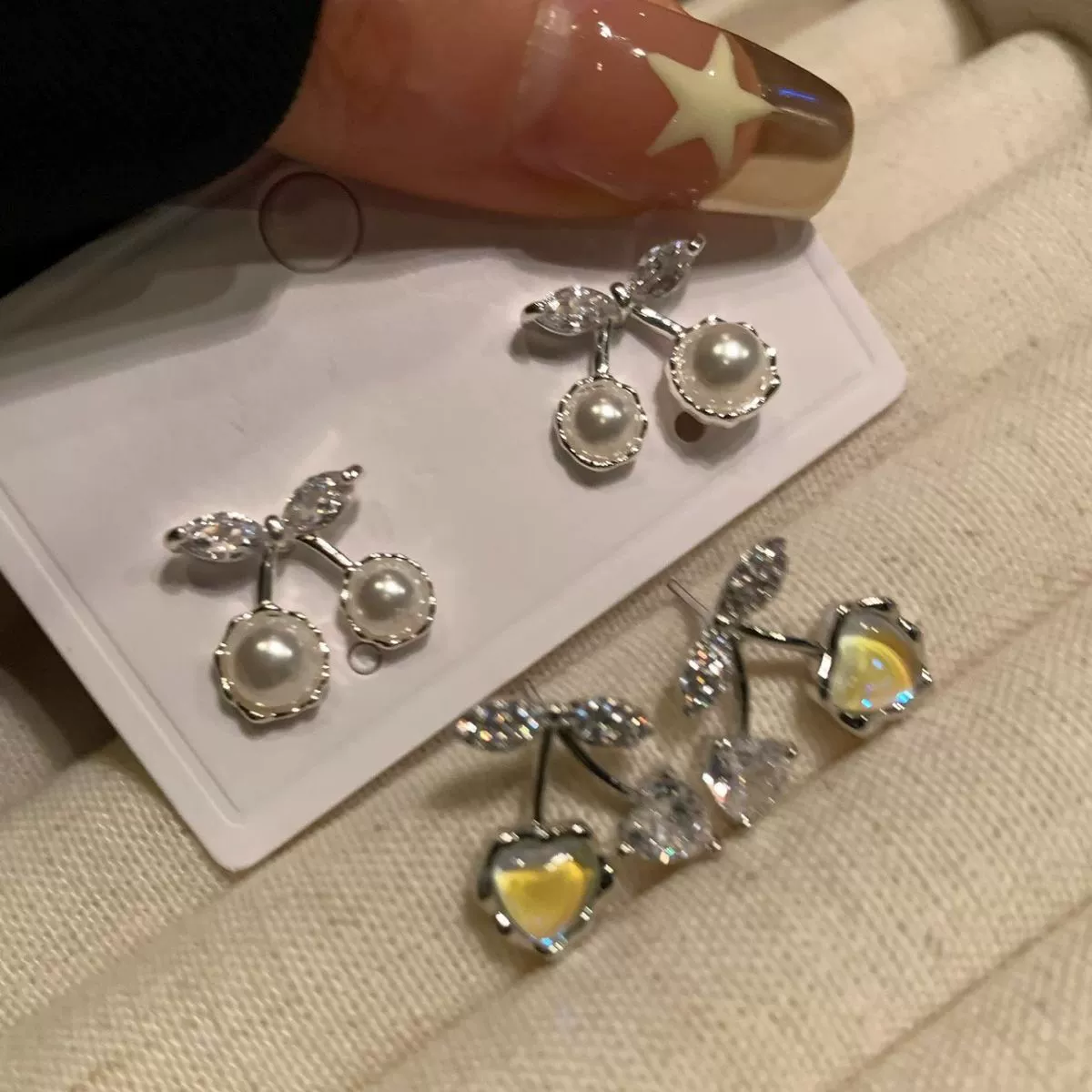 Серебристая игла, серьги, образец серебра 925, стиль легкой роскоши, западный стиль