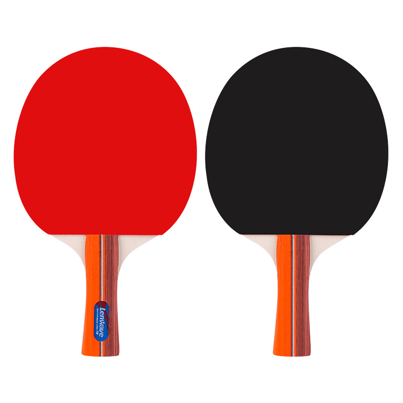 Lanwei LW-0322 Blister Packaging Table Tennis Racquet Indoor and Outdoor Students Beginners Pure Wooden Bottom Star Racquet