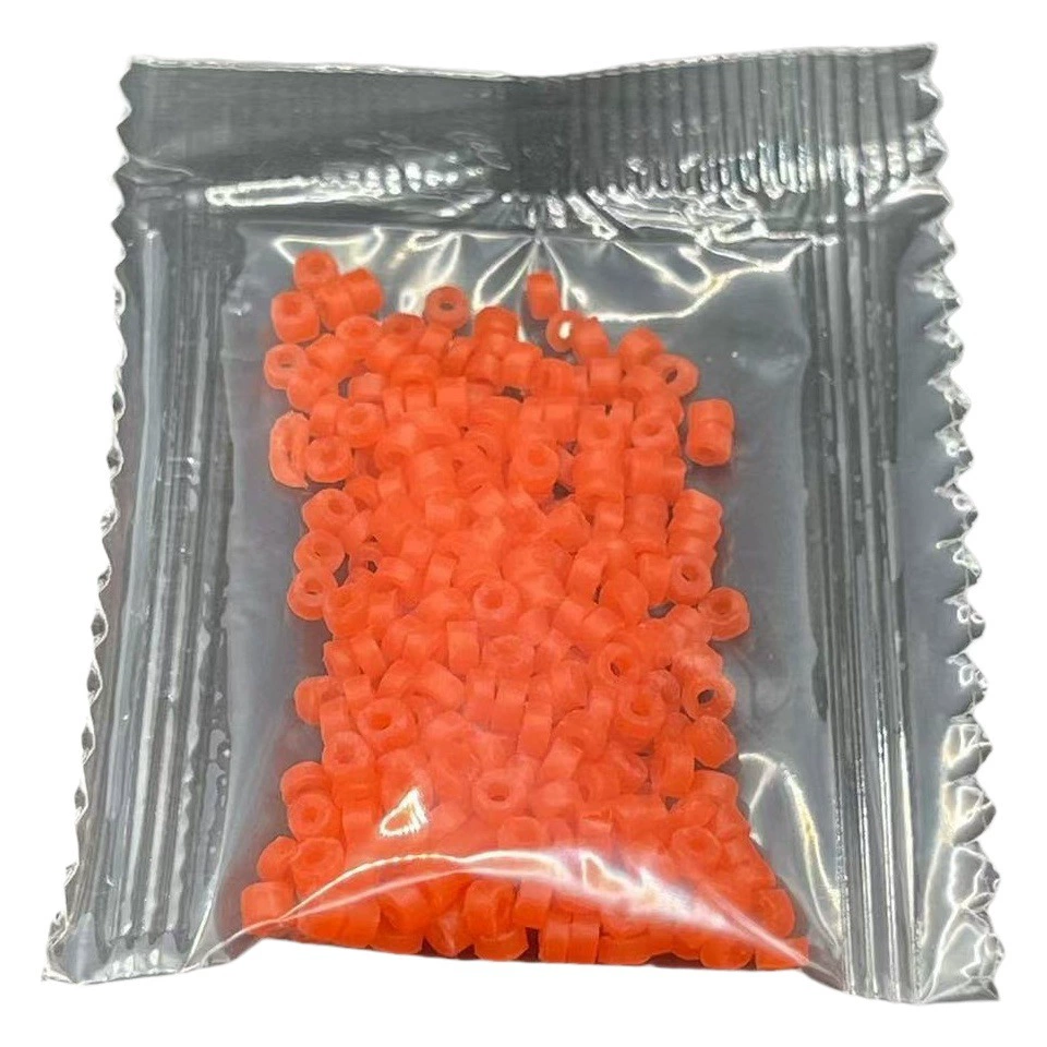 Красный червь резиновые ленты дрожат рисовые резиновые ленты труба 1*2 ультра-маленький размер большой красный червь зажим приманка