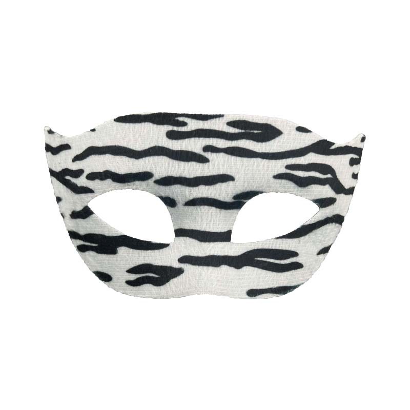Halloween nuevo leopardo máscara de animal mitad cara baile cos luchador mano fiesta vestido mitad cara máscara props