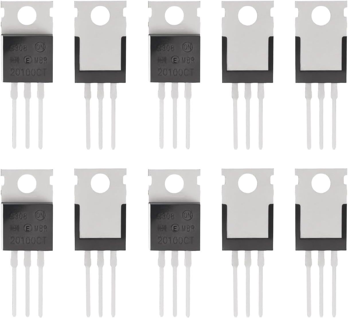 Create idea 10pcs MBR20100CT Planar Schottky Rectifier Diode