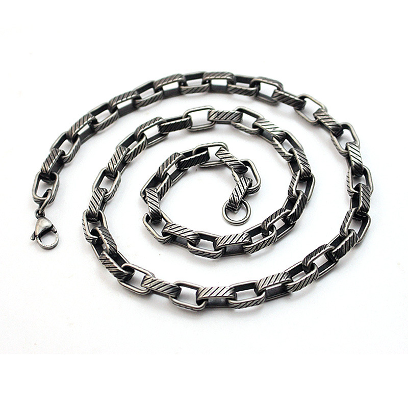 Light Luxury Vintage Necklace For Men Versatile Choker Chain_voghion.com