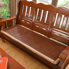 BG54 Wholesale Summer Thick Mahjong Cushion Wooden Sofa Pad Red Wood Foam Core Removable Single Three