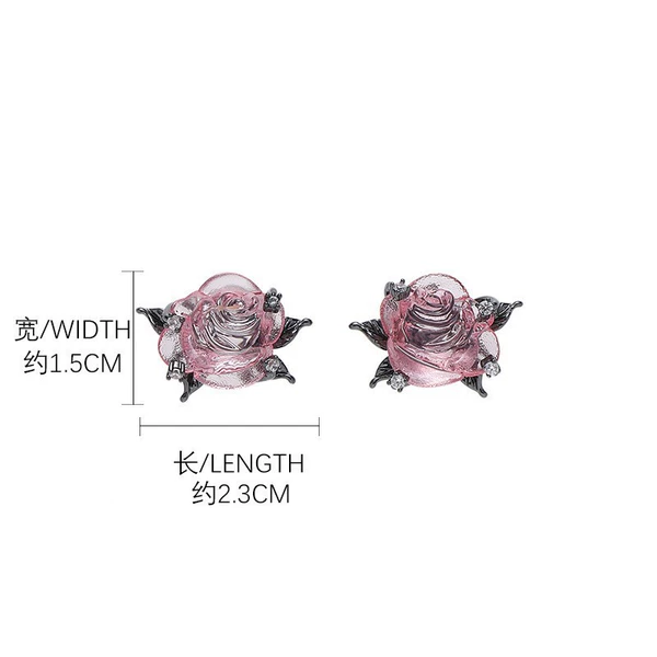 Gun black earrings-RE341249