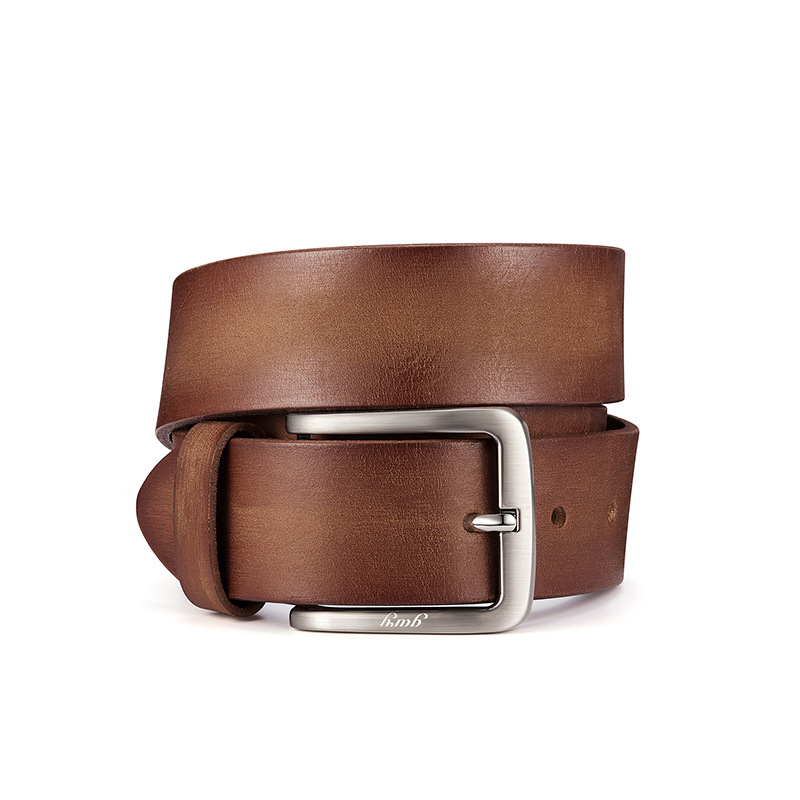 定做树羔皮皮带 定制头层牛皮腰带 原料多色可定制植鞣革皮具logo