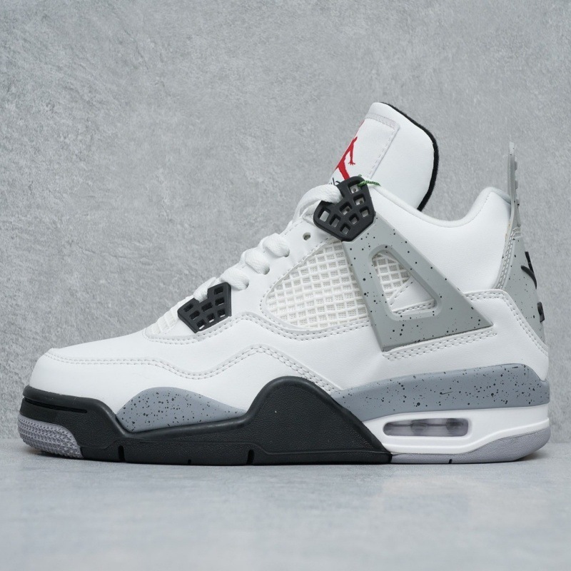 莆田卸売 AJ4 黒猫パリ黒赤電気母紳士靴黄色ミッドナイト青白セメントジョー 4 女性の靴バスケットボールシューズ|undefined