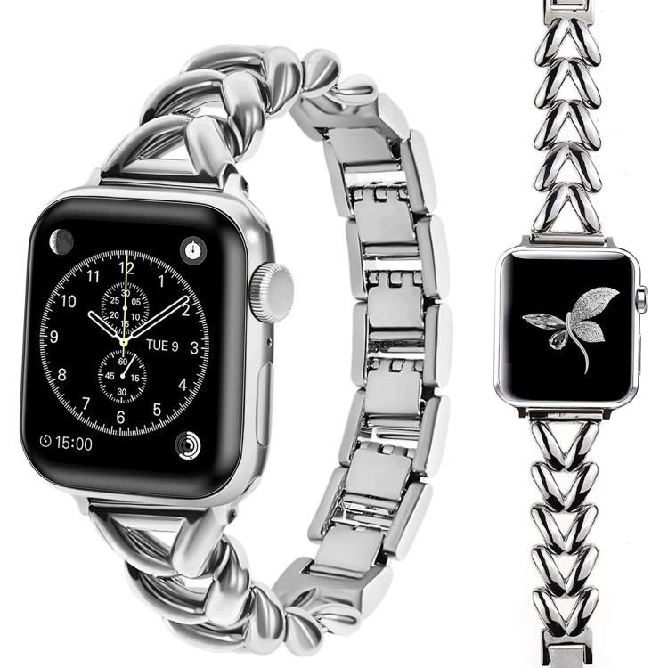 xDfind para Apple Watch 38 -49 / S10 42mm xDfind Reloj de metal en forma de V
