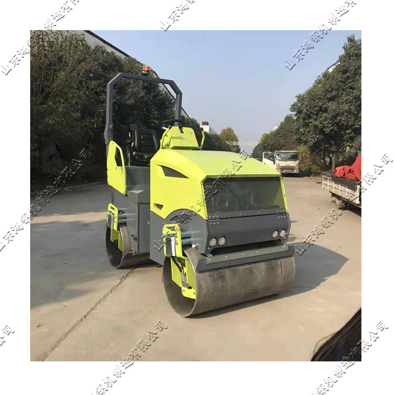 鸿钢厂家小型汽油压路机 道路施工沥青压实机 高速公路路面压平机