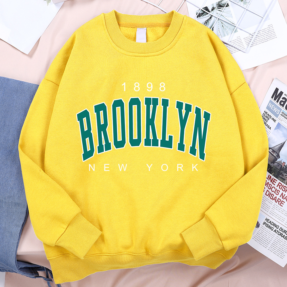 1898 Brooklyn New York Printing Clothes Man Pullover Fleece