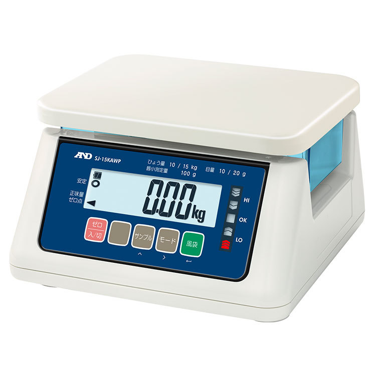 【日本AND】SJ-2000AWP防水轻便桌面秤/2000g