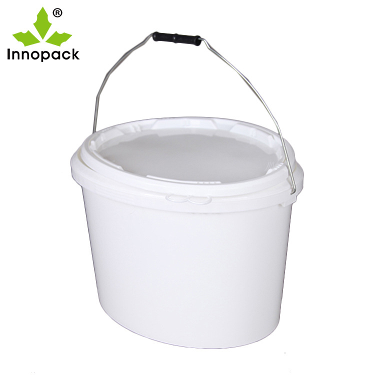 【厂家直销】S-15L白色椭圆桶塑料桶可改色可印刷支持寄样
