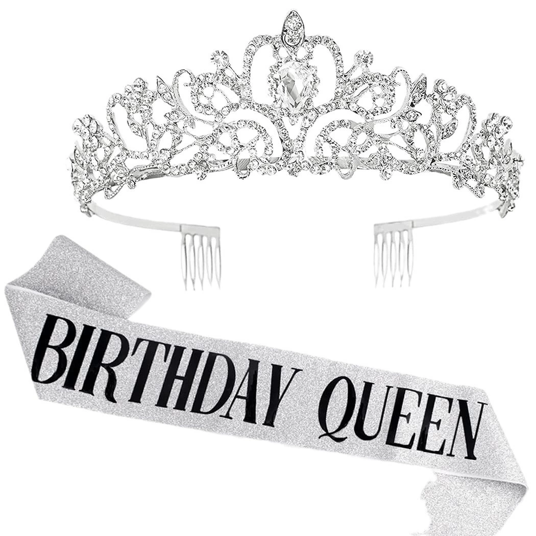 Европейско-американский набор на день рождения: наплечная лента-корона BIRTHDAY QUEEN/GIRL, праздничный набор