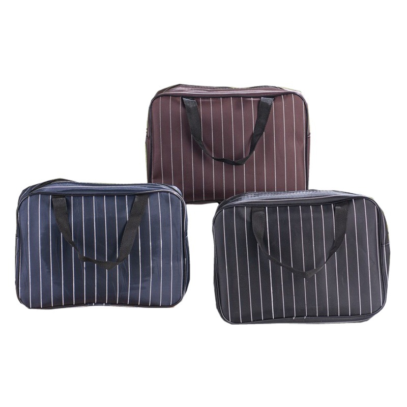 Nueva bolsa de lavado engrosada baño maquillaje fitness almacenamiento viaje rayas mujeres hombres bolsa universal fábrica al por mayor