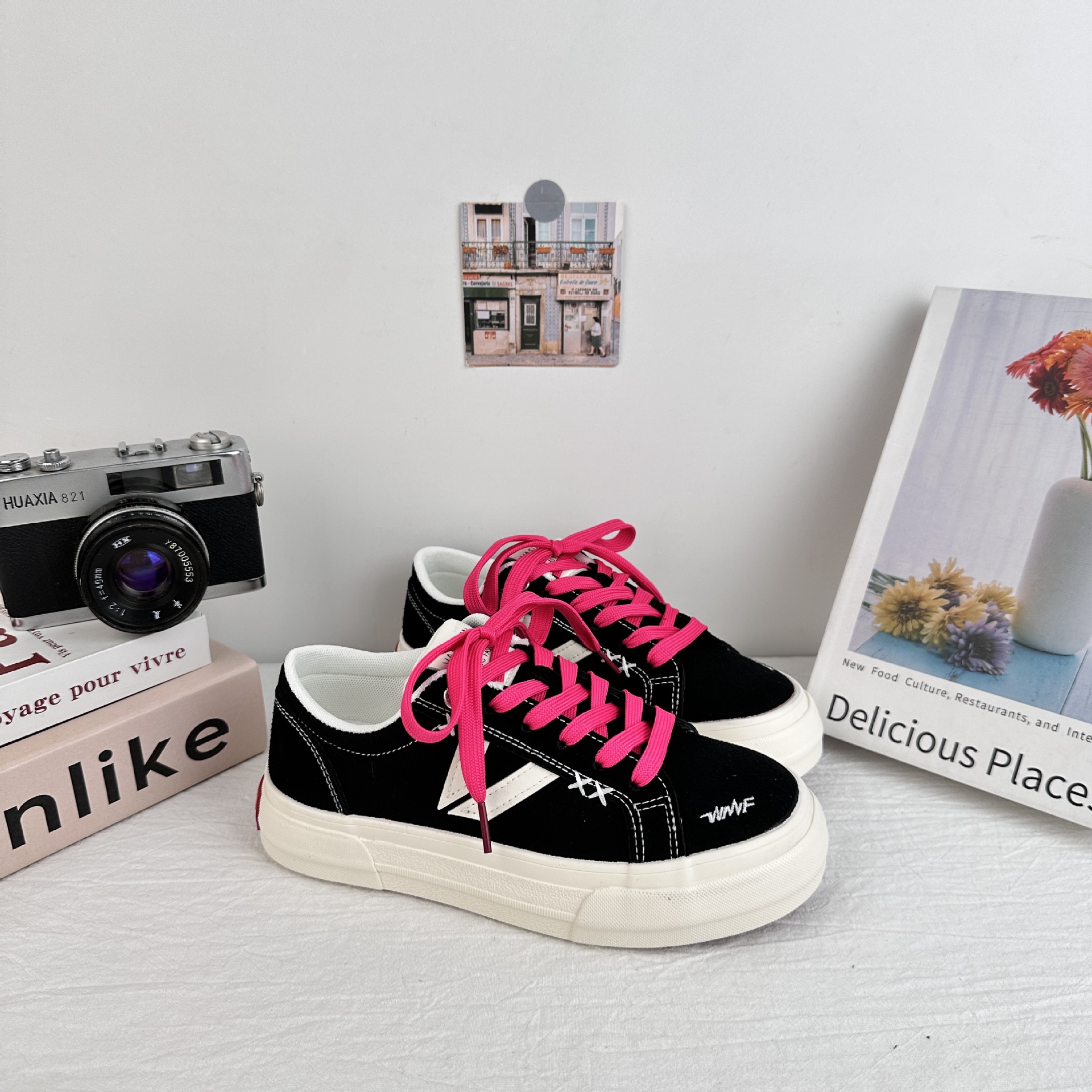 6668 Zapatos de moda de nicho, diseño de cordones de pato mandarín, zapatos de lona retro de todo fósforo, zapatos de moda callejera para hombres y mujeres de todo fósforo, zapatillas de deporte