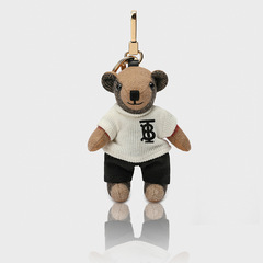 Cute Teddy Bear Plush Sweater Ornament, Hanging Decor, Bag Accessory, Cartoon Figurine, Couple Car Keychain, Trendy