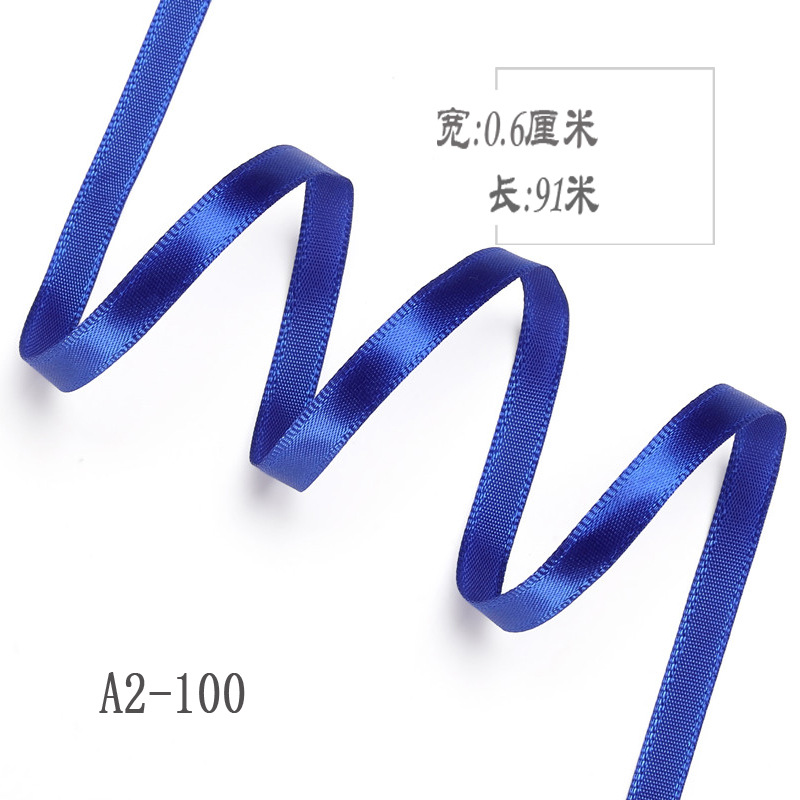 6mm poliéster con arco DIY cinta boda etiqueta marcador ropa cuerda de satén caja de regalo embalaje cinta delgada