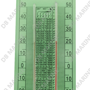 Llimpa370251 Wooden Indoor and Outdoor Wet and Dry Thermometer for Ships, Marine