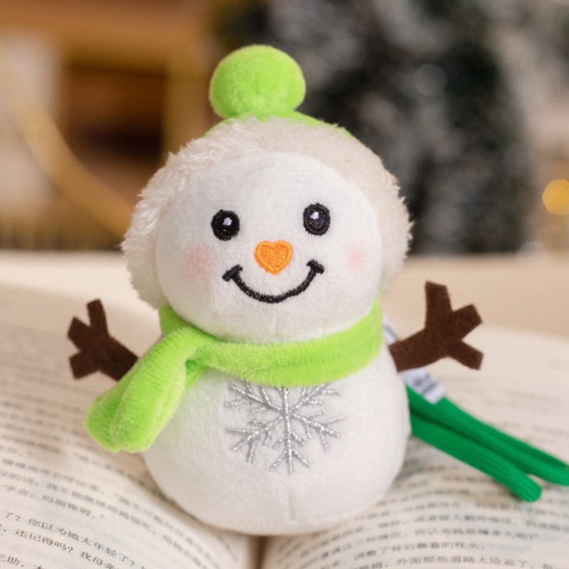 Muñecas de nieve de Navidad de dibujos animados transfronterizos juguetes de peluche lindo muñeca de invierno Jewel acompañar regalos de Navidad