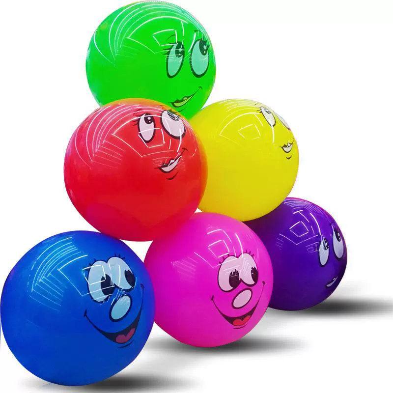 Оптовая продажа фабрики 50 см улыбающееся лицо мяч праздничная атмосфера украшения открытый Крытый игрушечный мяч мультфильм выражение мяч
