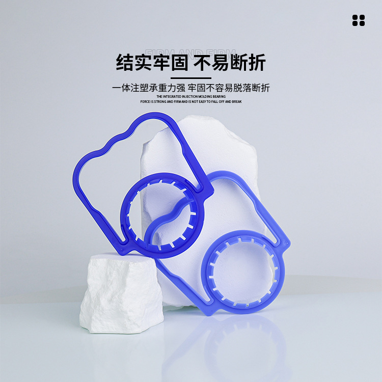 Mango de plástico de 5 - 10L botón de agua mineral gran barril de botón único pe mango conveniente engrosado mango de nueva producción