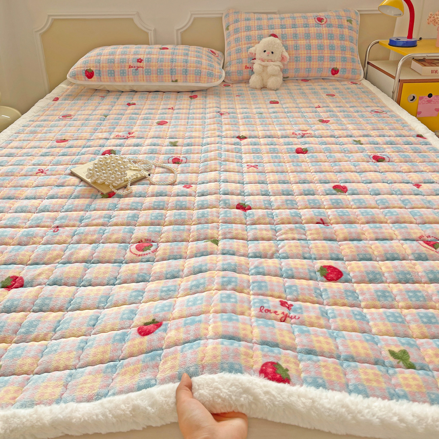 Winter Milk Velvet Soft Cushion Fleece-Lined Mattress Student Dormitory Special Mat Household Mat Quilt Single Thick Blanket Mattress