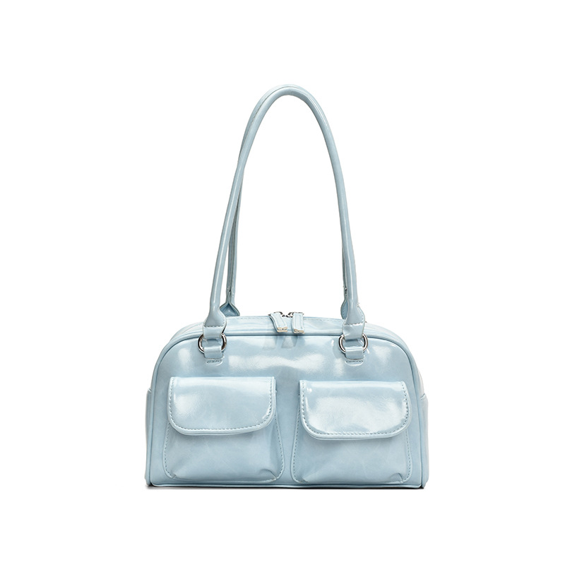 Niche Underarm Bag For Women 2024 New Retro Large Capacity Handbag Shoulder Bag High-End Commuter Bowling Bag - Thumbnail 6