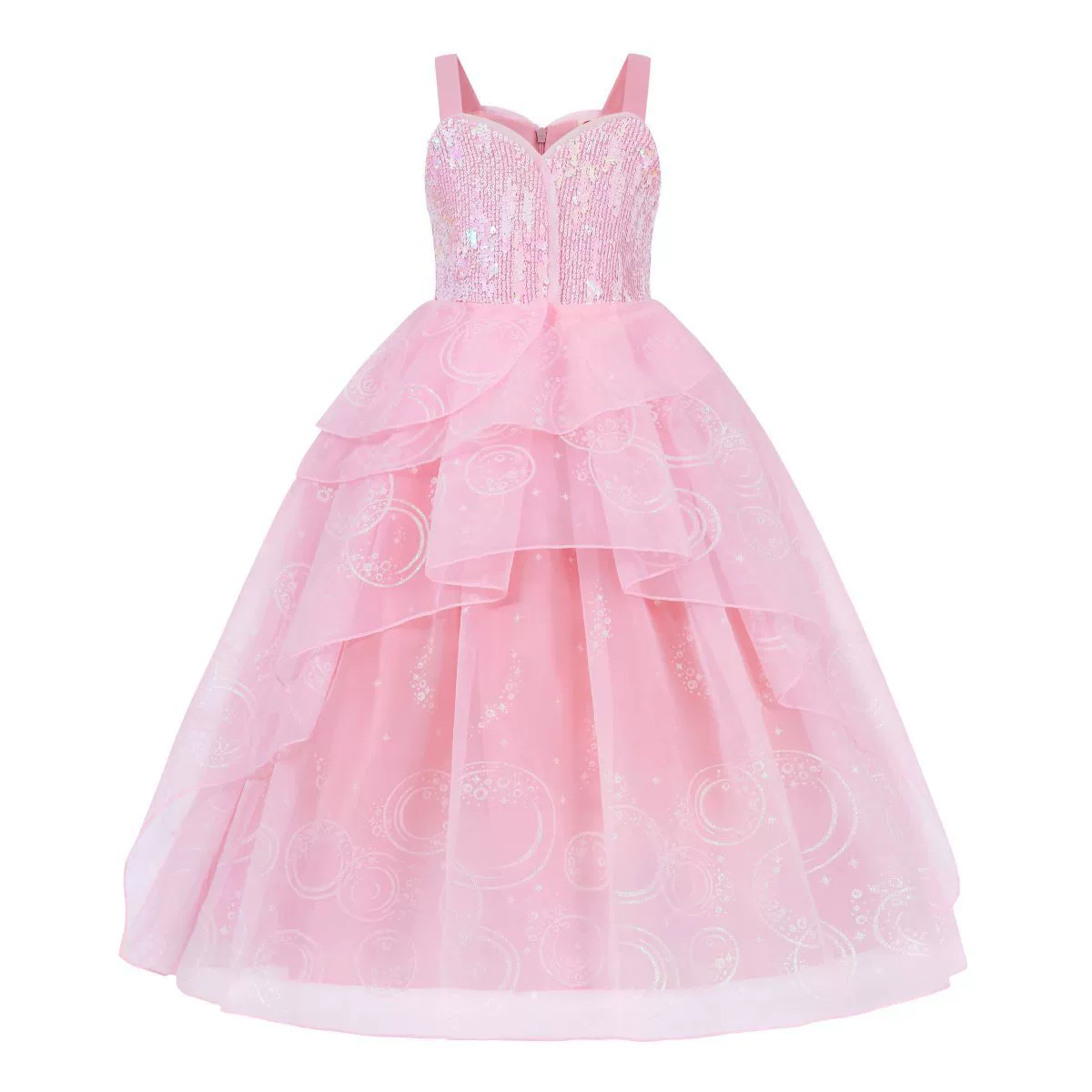 Популярное платье принцессы с пайетками для внешней торговли, розовое платье с пайетками, платье для девочек для косплея Гленды.