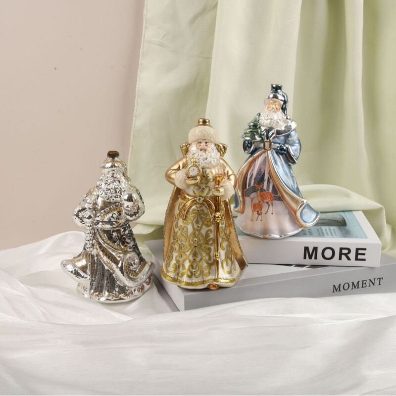 クリスマス装飾オーナメントサンタクロースガラス工芸品外国貿易ホットセールオフィスデスクトップ装飾オーナメント|undefined