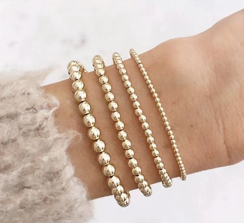 Street Occasion PVD Coated Geometric 304 Stainless Steel Simple Style Waterproof Non Tarnish 304 Stainless Steel Bracelets