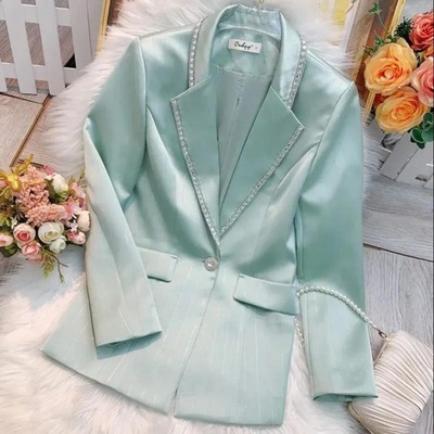 Large Women's wear Early spring 2022 new pattern Small suit coat Self cultivation Show thin High-end man 's suit coat