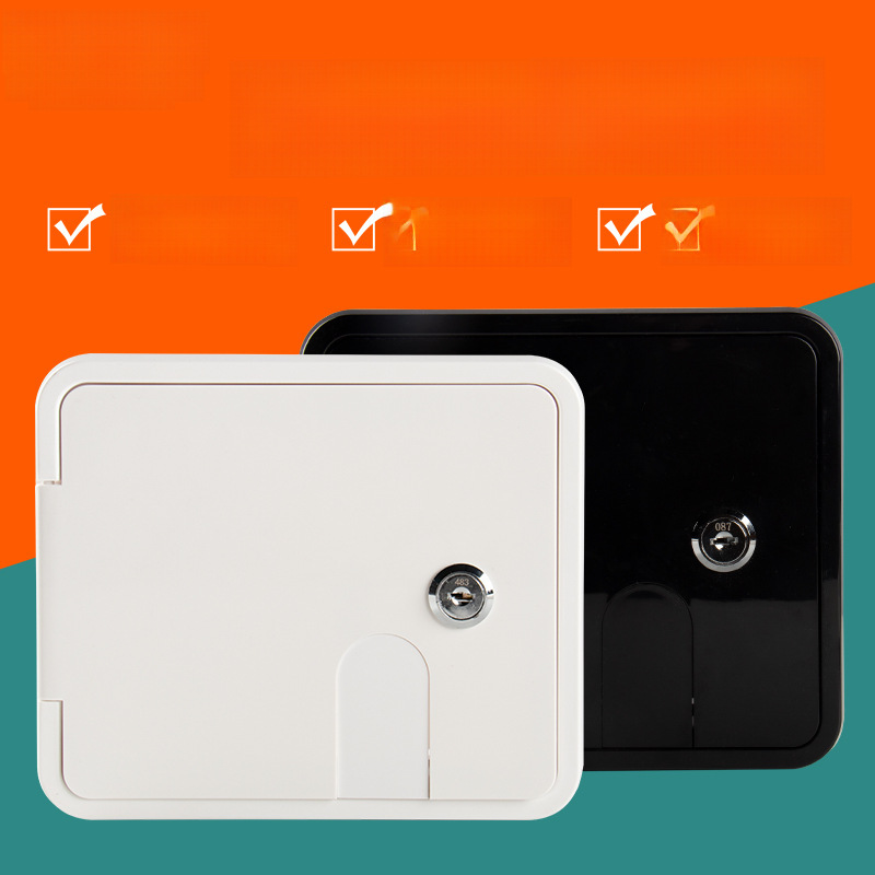 Hitch accessories square wire compartment cover wire passage hole yacht accessories wire storage box