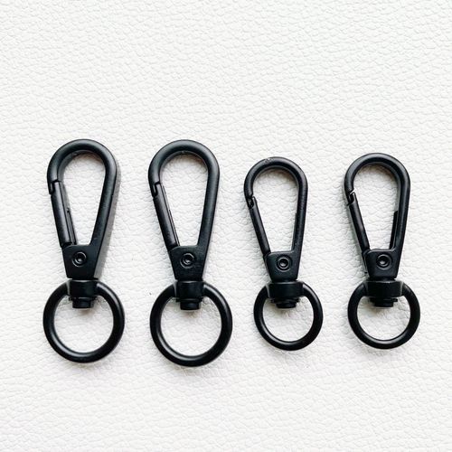 Factory direct sales clothing luggage hardware hook electrophoresis black hook diy hardware 4 points plate buckle wholesale