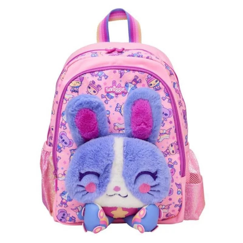 Australia Smiggle caricatura mochila de tamaño medio jardín de infantes mochila de hombro 3D con sombrero de caricatura