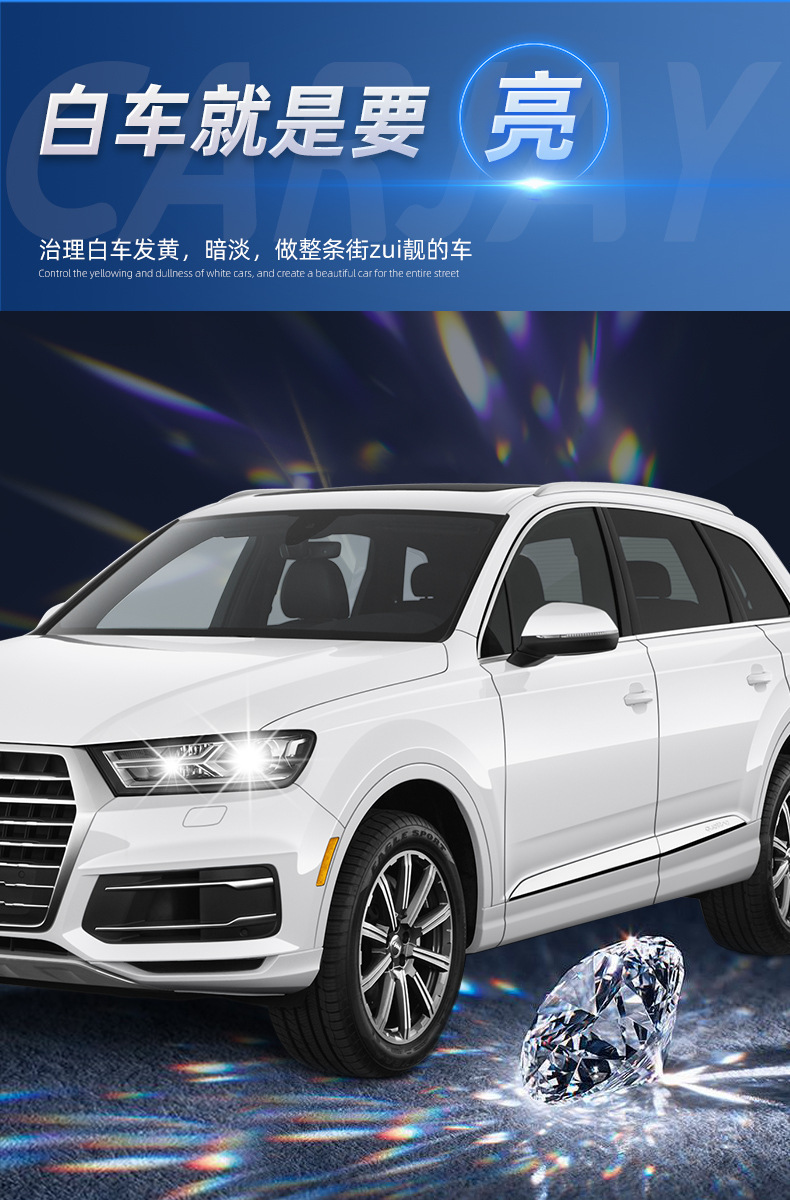 Imported Car Wax for Black and White Cars, Specialized Car Wax for Waxing, Maintenance, Polishing, Universal Coating, Scratch Polishing