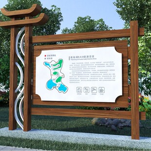 Outdoor Landscape Billboards, Signs, Civilized Publicity Signs, Sketches, Park Health Trails, Guide Signs