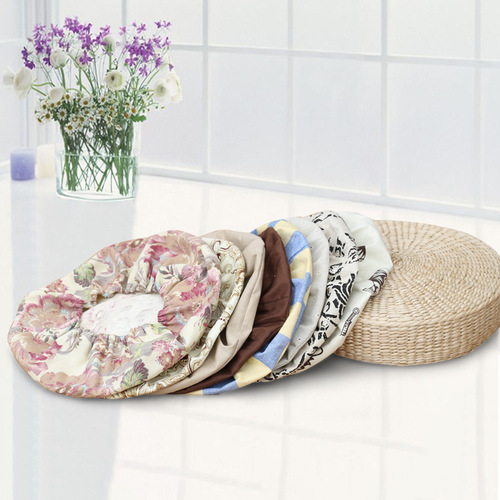 5ZV7 Straw Futon Cover for Tea Ceremony, Zen Meditation, and Buddha Worship – Cotton Fabric Sitting Cushion Cover (Removable & Washable, No Inner Core Included)