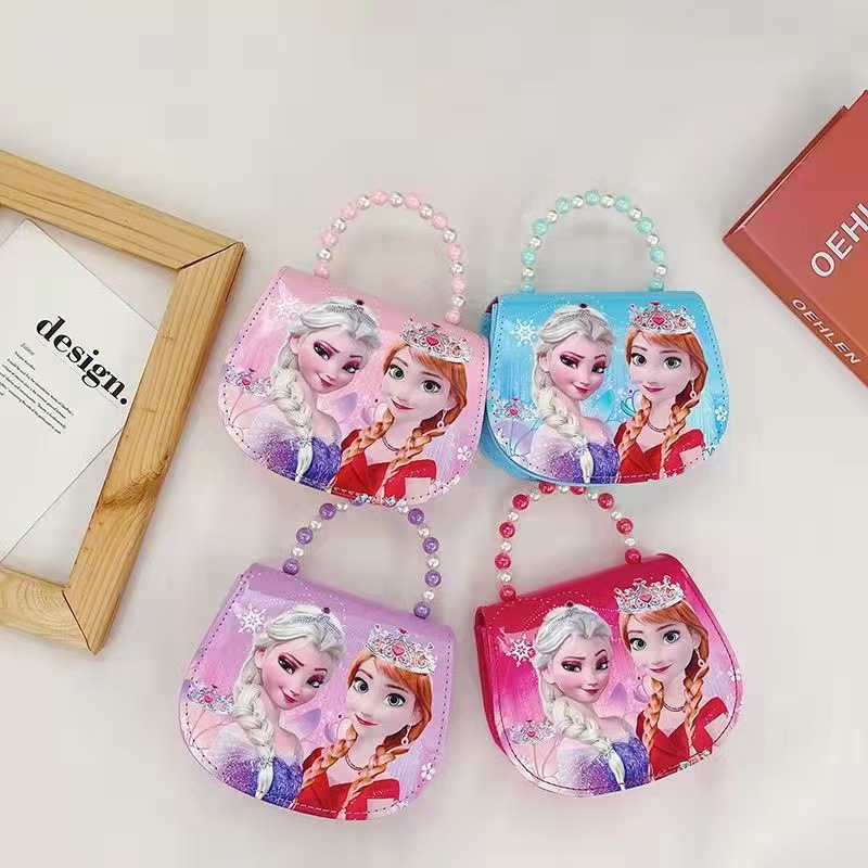 2024 nuevo bolso de hombro de hielo y nieve para niños de moda princesita salvaje fuera de la tendencia Aisha bolso de mensajero portátil lote