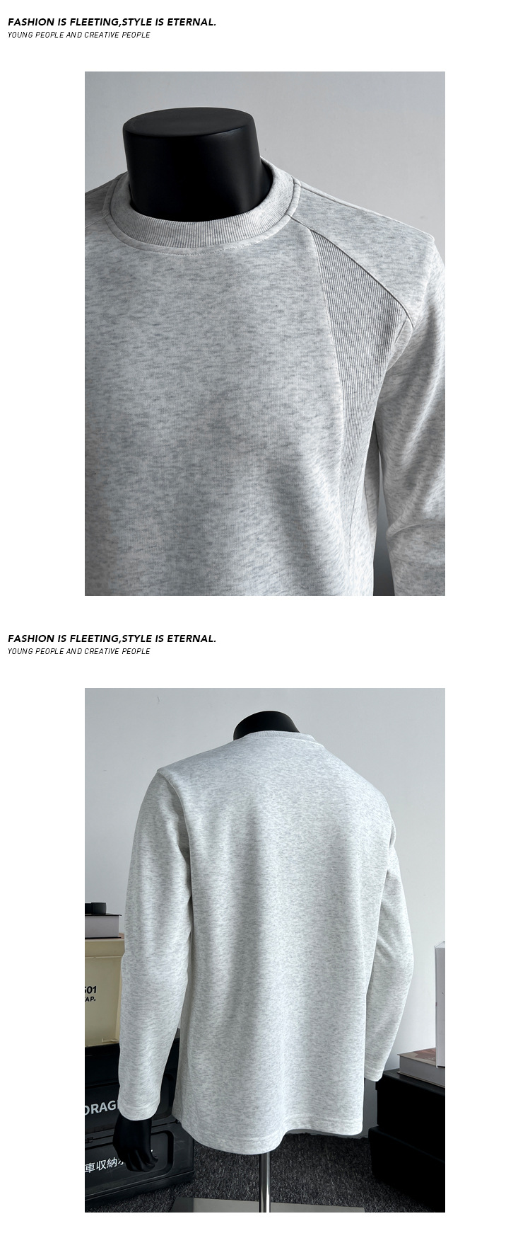 Mamba Cotton American Style Patchwork Long Sleeve T-shirt Men_voghion.com