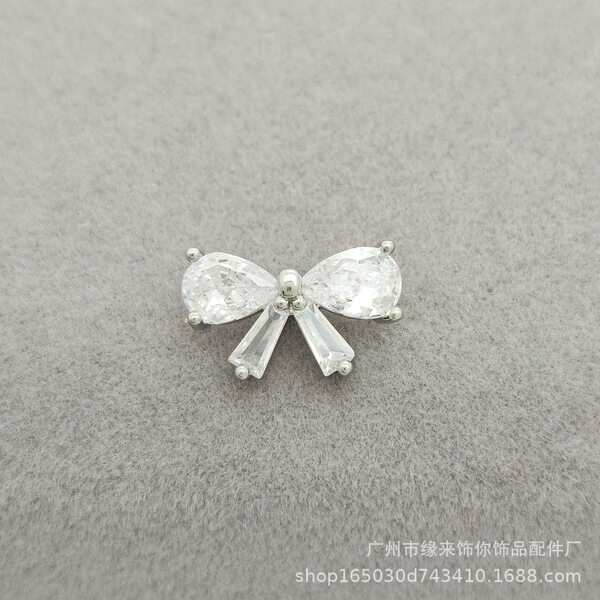 copper accessory with zircon with bow