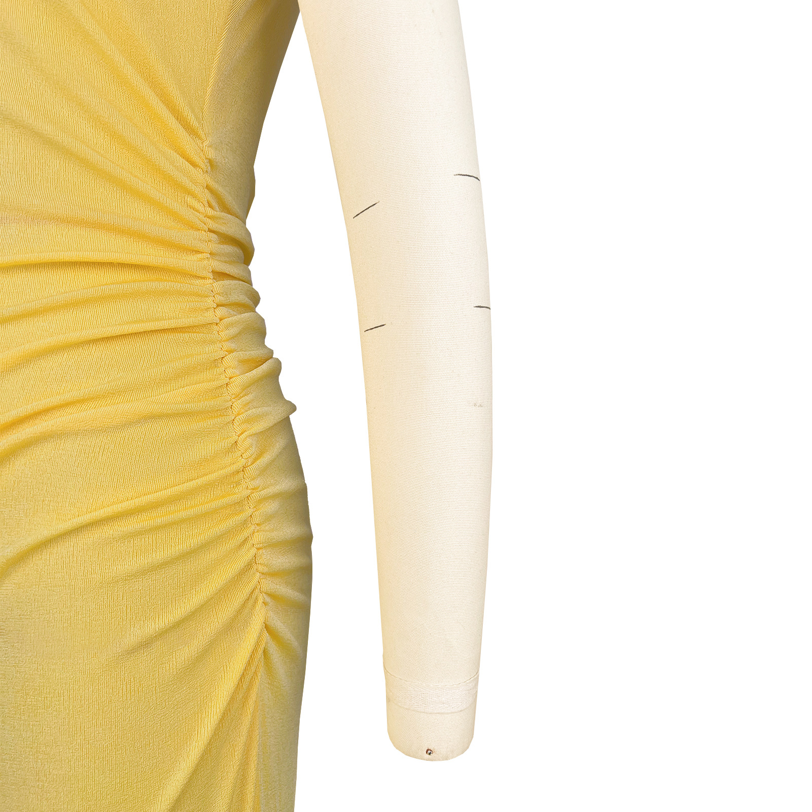 Women Clothing Goods Half Turtleneck Pleated Waist Slimming Sleeveless High Elastic Maxi Dress