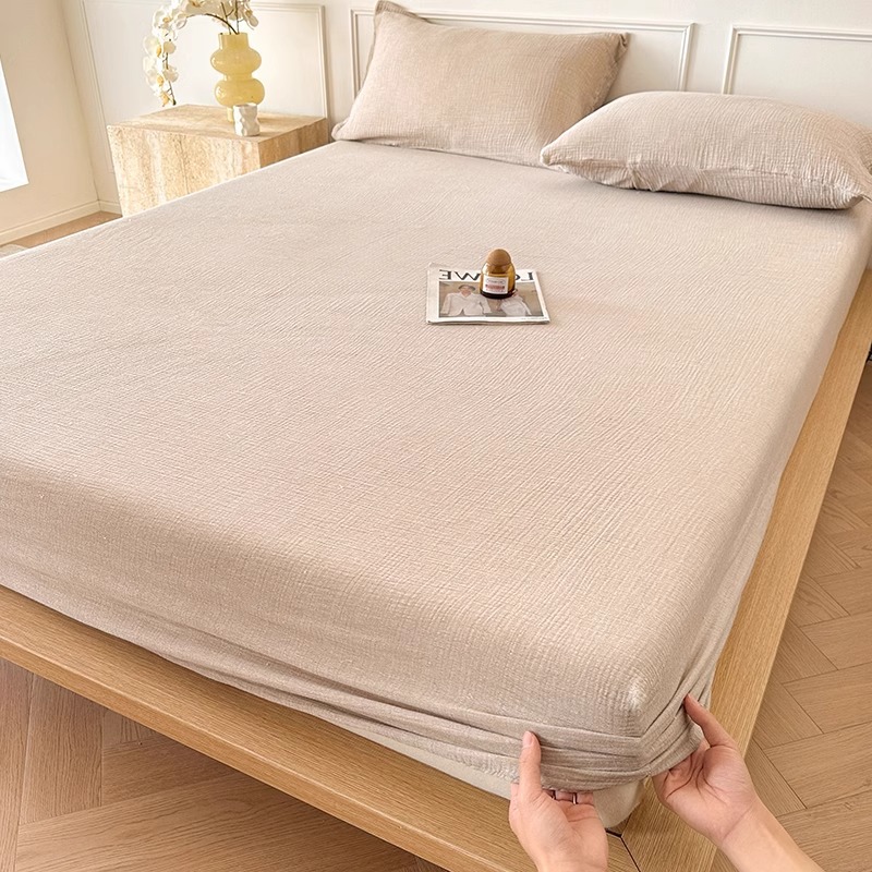 Silla de cama de algodón puro, sábana antideslizante engrosada de invierno de una sola pieza, colchón Simmons, cubierta protectora con todo incluido, juego de tres piezas