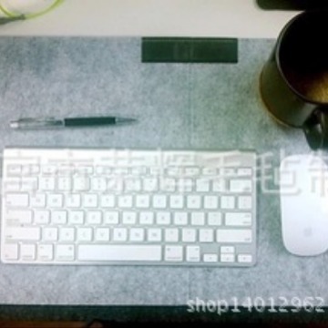 毛毡加大鼠标垫毛毡 多功能电脑键盘垫写字书桌垫加logo