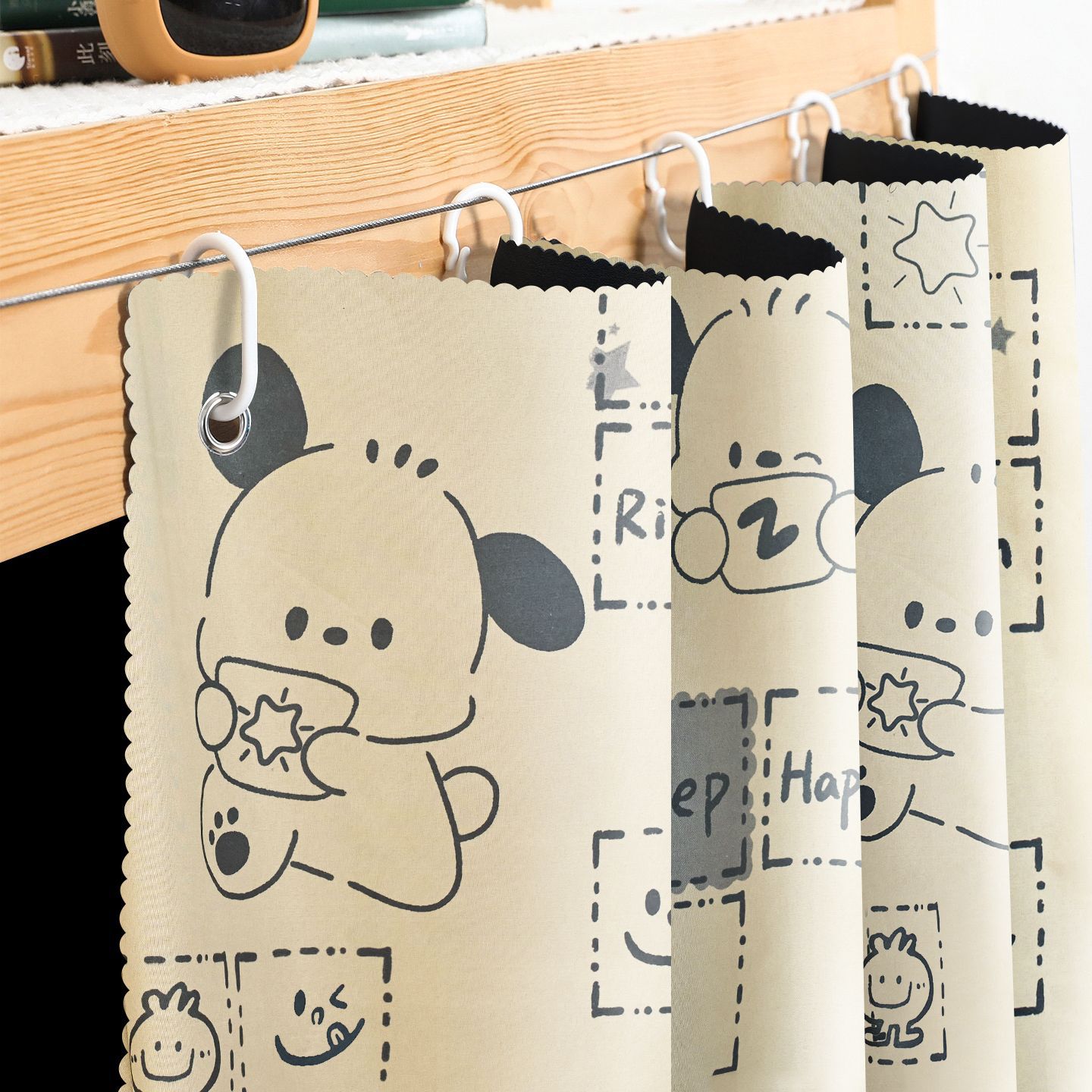 Perro Pacha grueso fuerte sombra dormitorio de estudiantes cortina de cama cortina de mesa cortina de cama dormitorio de estudiantes universitarios