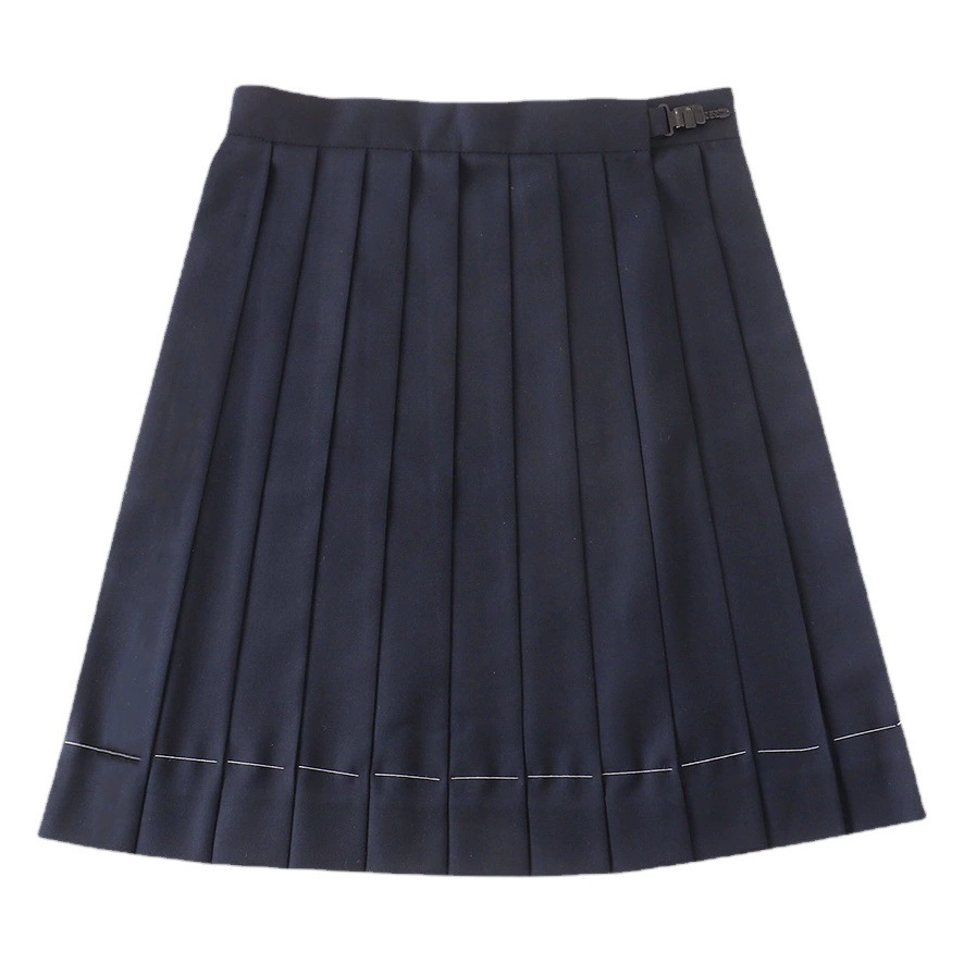 Униформа JK Сплошная цветная плиссированная юбка Православная юбка униформы JK Студенческая длинная юбка с высокой талией Японская длинная юбка Улучшенная Студенческая юбка