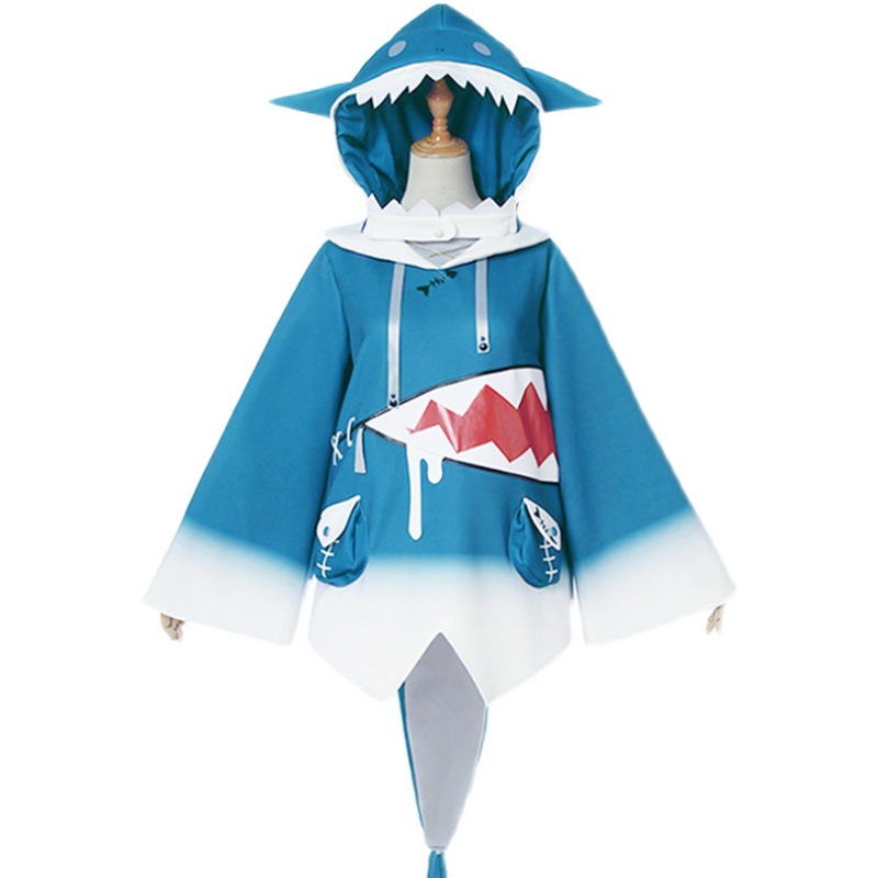 Gawr Gura Halloween Cosplay Costume Gawr Gura Jacket Gura Cosplay