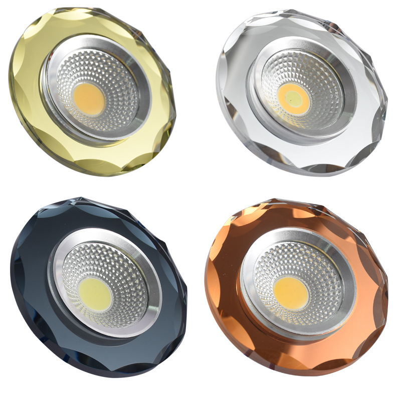 2026 Crystal Downlight Led Recessed 3W Spotlight 6/7.5/ 8cm Ceiling Lamp Living Room Home Color Changing Year of the Horse 2026 Crystal Downlight Led Recessed 3W Spotlight 6/7.5/ 8cm Ceiling Lamp Living Room Home Color Changing Year of the Horse